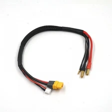 NEW Yeah Racing WPT-0151 XT60 Charge Cable w/ 5mm Plugs 35cm