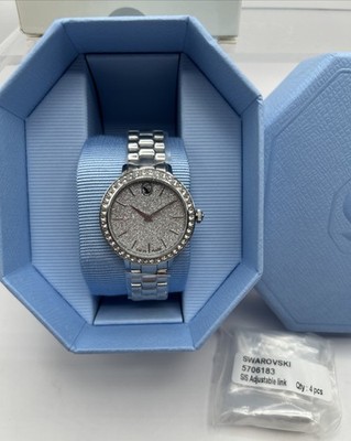 Swarovski Matrix 3-link Watch, Metal Bracelet, Silver, Stainless