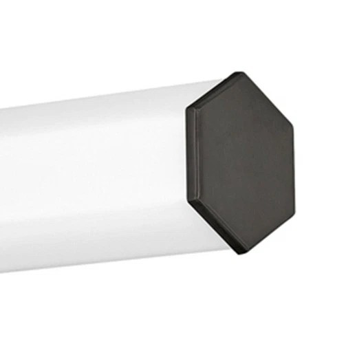 Hinkley Facet 26" Modern Hexagonal Glass Black Oxide LED Bath Light - Picture 8 of 10