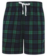 SF Tartan lounge shorts - Woven tartan lounge shorts, plain hem