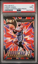 LeBron James Select Turbo Charged Red Prizm PSA 9 (#5) 2021/22