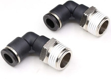CEKER 3/8 in to 1/2 Npt Elbow Push Connect Fittings - 90 Degree Airline Fittings