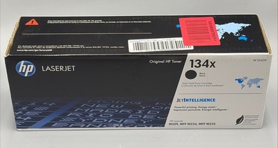 HP 134X W1340X Black Hi Yield Toner Cartridge Genuine New Sealed Box Free Ship