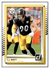 T.J. Watt 2025 Donruss #132 Pittsburgh Steelers CheapBuy2orMore!