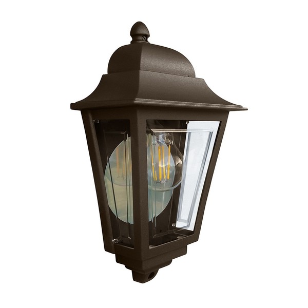 AußEnlampe Wandleuchte Rustikal E27 IP44 H: 32,5 Cm Aluminium In Bronze Gracie-image