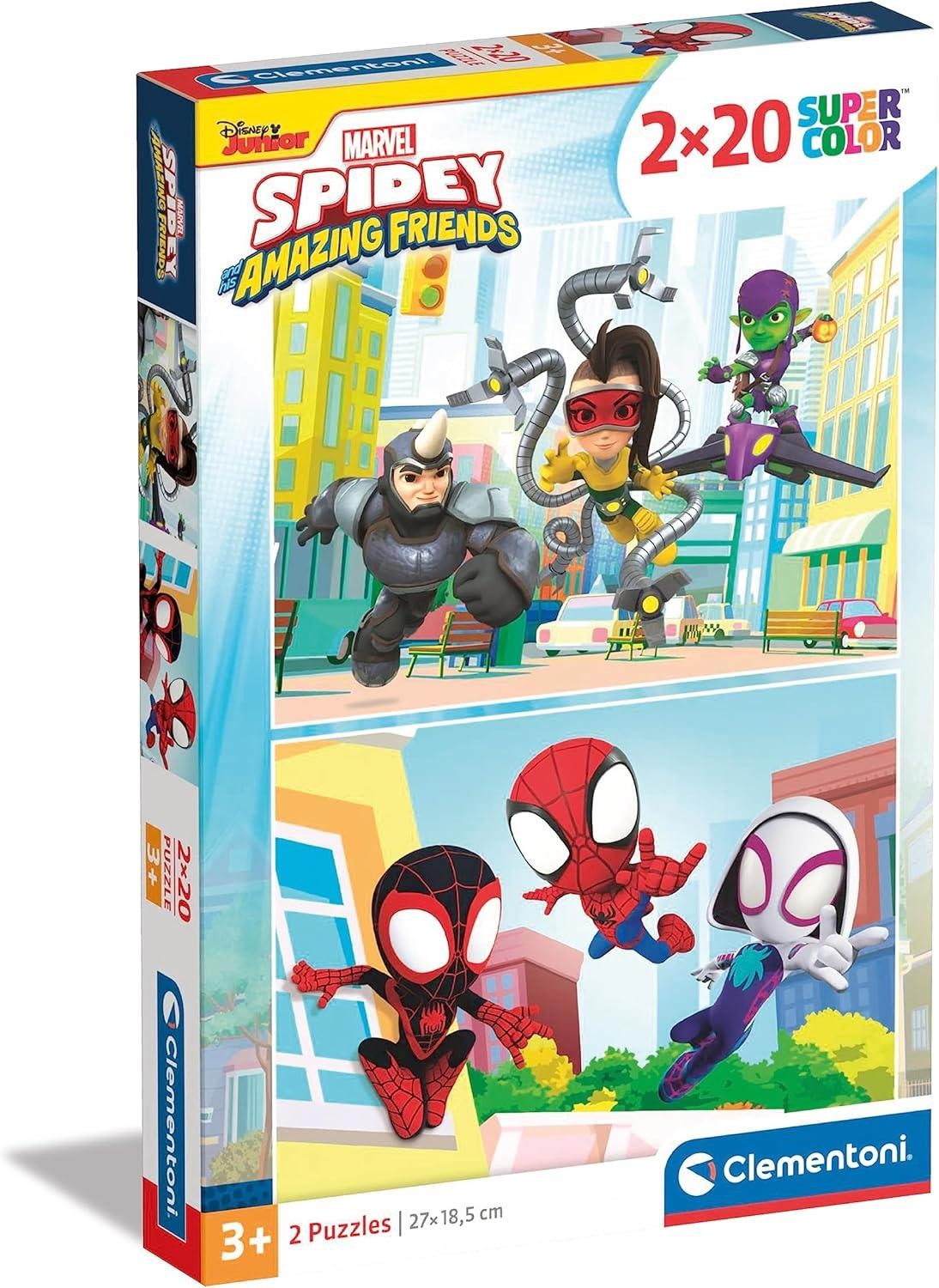 Spidey And His Amazing Friend Puzzle 2 x 20 Piece Jigsaw
