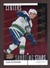 2019-20 Upper Deck Hockey Shooting Stars Red Parallel #SSC-10 Elias Pettersson