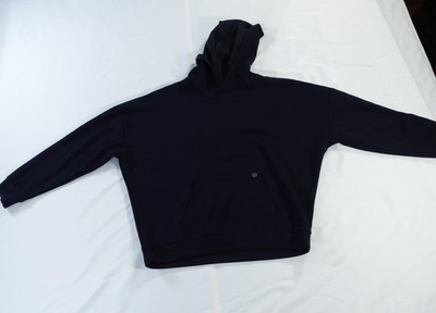 Esprit De La Mer Hoodie Mens Small Black Pullover Kangaroo Pocket Modal Blend