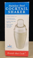 HIC Cocktail Shaker Stainless Steel Mirror Finish 18ounces