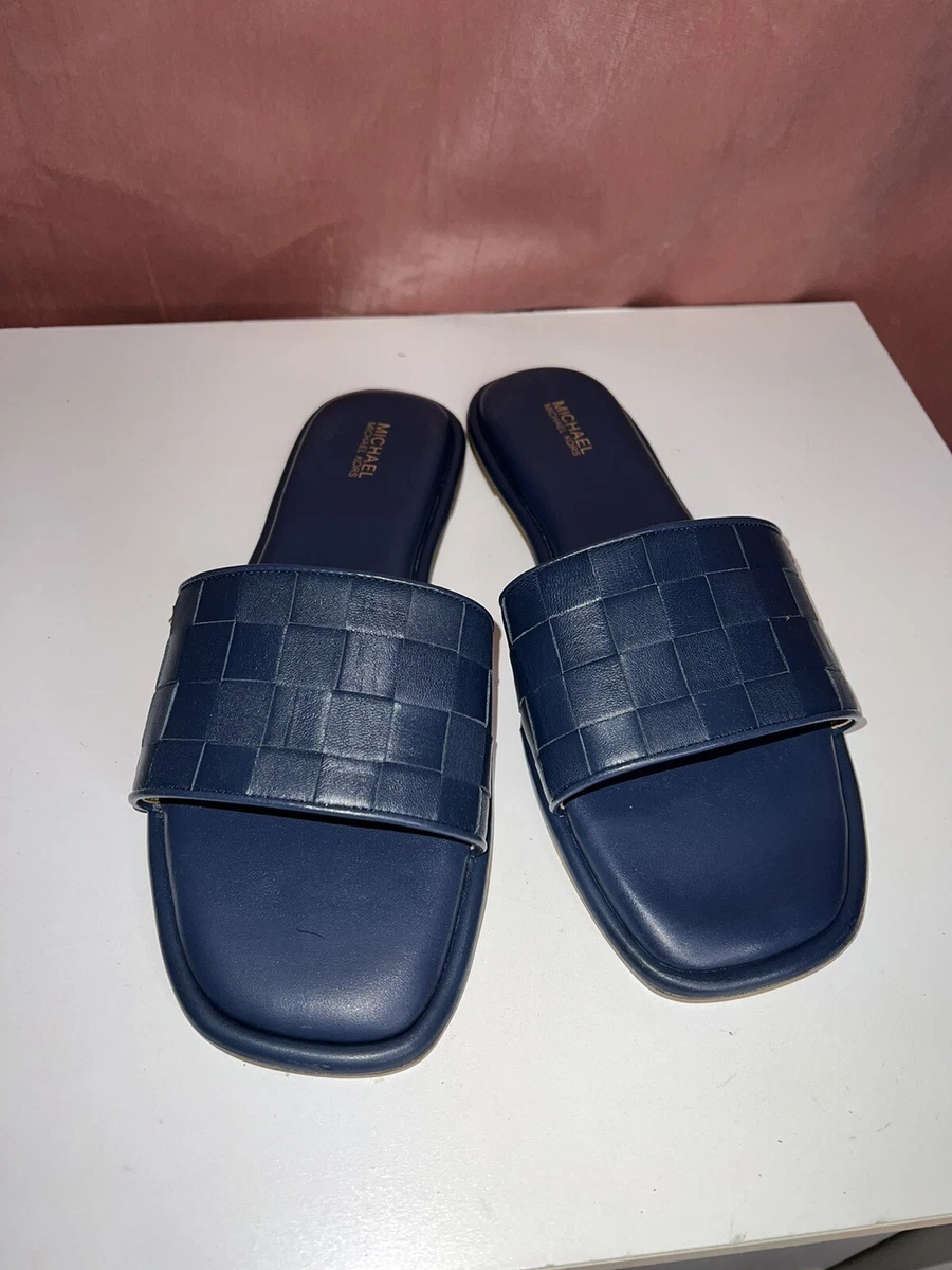 Michael kors slides womens navy deals