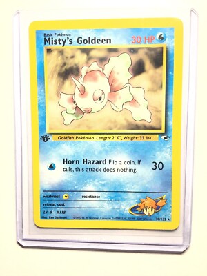 misty's goldeen pokemon card Mistys Goldeen 30/132