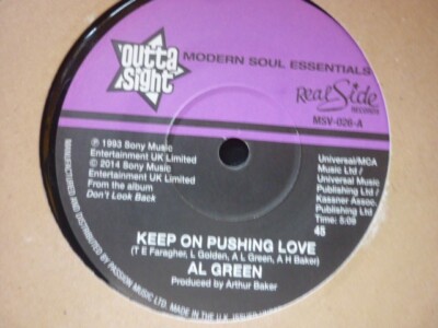 al green keep on pushing love ..expansion uk  re issue soul 45