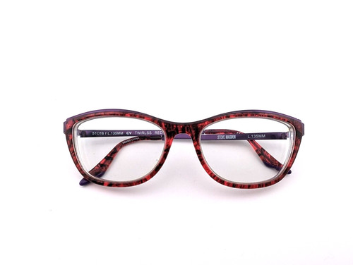 Steve Madden Eyeglasses, Frames Only, Twirlss Red Multi, 51-16-135, Plastic