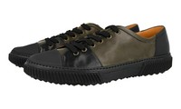 Prada Leder Stratus Sneaker - 4E3058 - Schwarz Oliv - Neu - 9 43