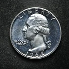 1964 Washington Silver Quarter Cameo (bb15637)