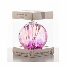 Sienna Glass Healing Attraction Orb Hanging Ornament Handmade Home Decor Gift