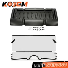 1/4" Front Folding Windshield + Top Roof For 2004-2013 Yamaha Rhino 450/660/700