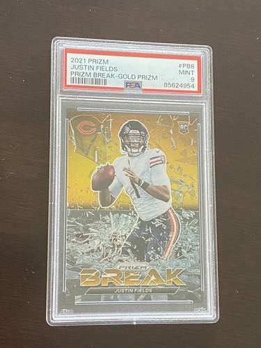 Justin Fields [Gold Prizm] #PB-8 2021 Panini Prizm Break card
