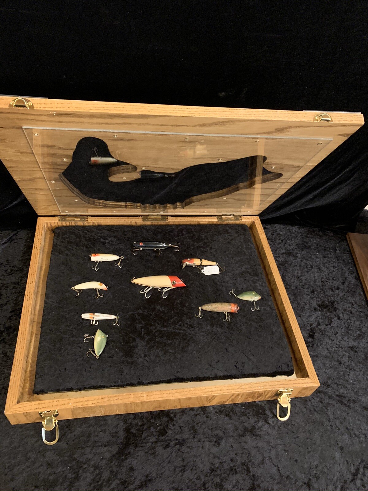 Vintage Fishing Lure Display Case!! eBay