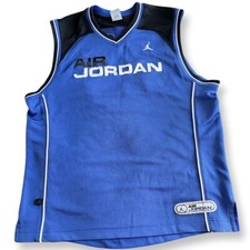 VTG 90s Y2K Air Jordan 23 Jumpman Jersey Blue SZ L