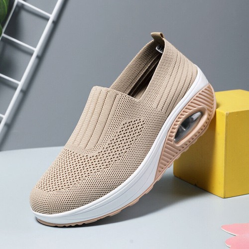Women Shoes Orthopedic Sneakers Cushion Platform Diabetic Walking Shoes Slip On - Picture 21 of 30