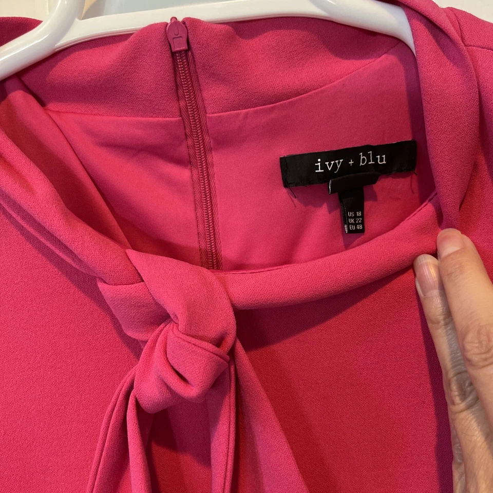 Hairspray 50s 60s Hot Pink Fucsia Dress Coat Black Check Pink Raincoat - Image 4 of 4