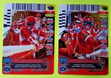 Forever Red Rangers P190 P191 Promo Rare Set Power Rangers Action Card Game 2013