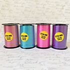 4 Rolls 3/8" x 250 yd Curling Ribbon Pink Hollywood Ribbon Tries Made In Usa P-2