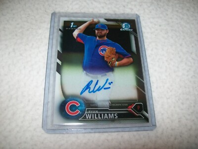 2016 BOWMAN CHROME RC RYAN WILLIAMS AUTOGRAPH SIGNED AUTO #BCAP-RW CHICAGO CUBS