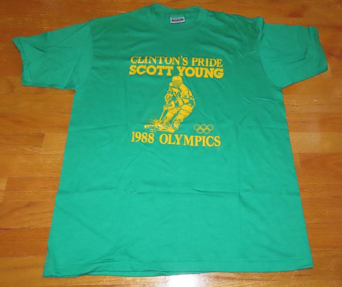 Vintage Hanes Label - Clinton's Pride SCOTT YOUNG 1988 OLYMPICS