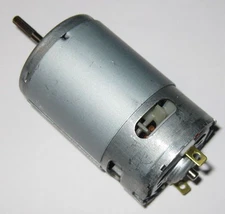 12V DC Fan Cooled Motor - 3.17mm Splined Shaft - High Speed - Long 16mm Shaft