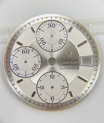 Genuine Omega Speedmaster Automatic 3513.30.00 Cal. 1152 Silver Date 29.5mm Dial