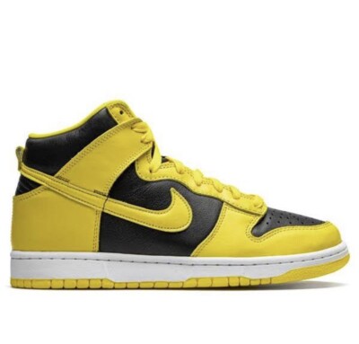 New Nike Dunk High Varsity Maize Black Yellow Men's Size 14