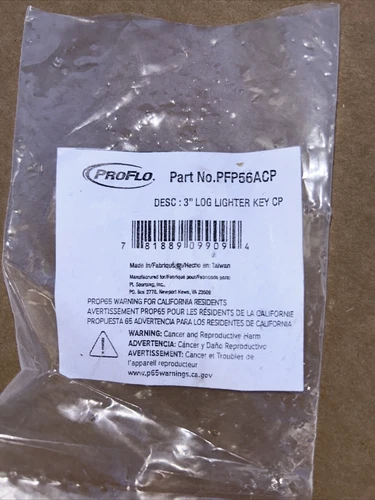 PROFLO PFP56A 3" Log Lighter Key - Chrome - Picture 2 of 2