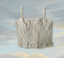 Marie Jo corset top bra bustier with straps milky creme