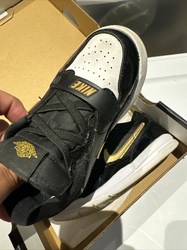 Nike Jordan Legacy 312 Low Sneakers (TD) CD9056-071 Black Gold Baby Toddler 10c - Picture 3 of 6