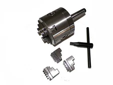 4MT 4" 3 Jaw Precision Lathe Chuck with MT4  Shank (Non-Rotating)