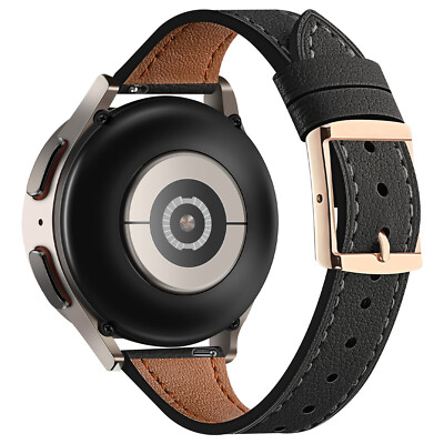 Stitching Watch Strap for Samsung Galaxy Watch 3 4 5 Genuine Leather Watch Bands