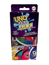 UNO Flip! Splash Card Game for Kids, Adults & Family Night with  Water-Resistant Double-Sided Cards