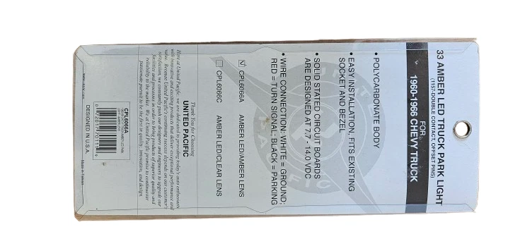 1960 - 1966 Chevrolet Truck Amber LED Parking Lights - Pair - Image 2 of 4