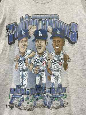 Vintage 90s L.A. Dodgers Back To Back Tshirt Reprint AN46706 | eBay