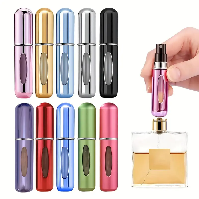 Refillable Perfume Atomiser 5ml Travel Size Aluminium Bottle