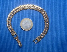 B26AG Neuf Bracelet Gourmette Plaqué Or Poinçonné Maille Américaine Lot Bijou 