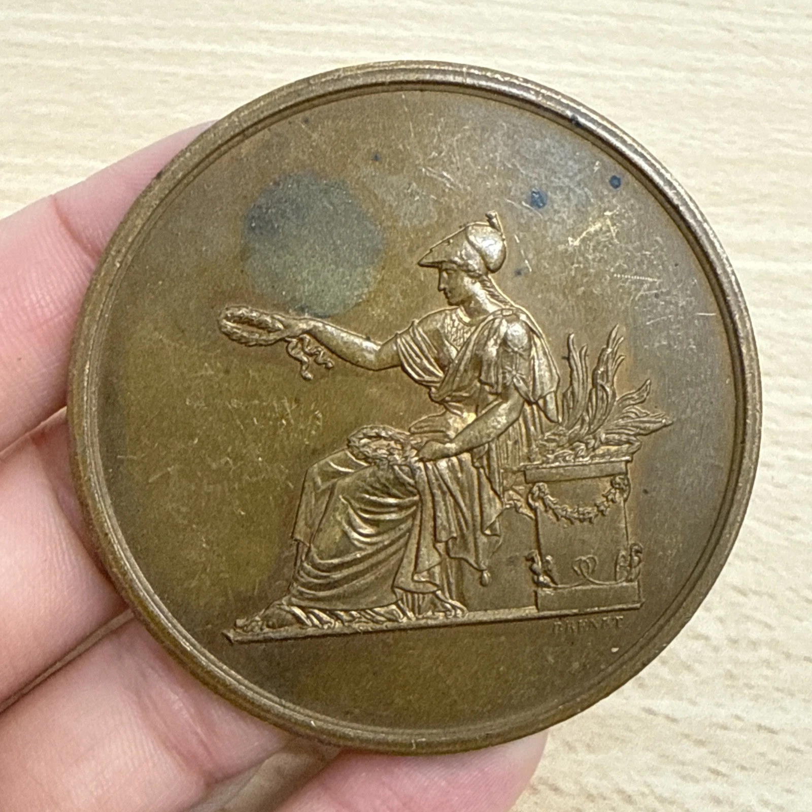 Médaille Chambre Départementale Des Notaires À Identifier En Bronze Brenet