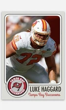 Luke Haggard Novelty Football Card! Tampa Bay Buccaneers