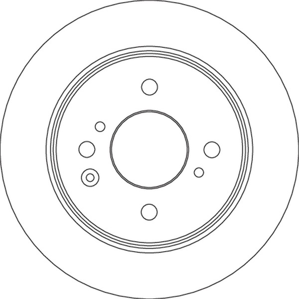 2X Bremsscheibe Hinten TRW DF6875 FÜR Honda Bremsscheiben Scheibenbremse-image