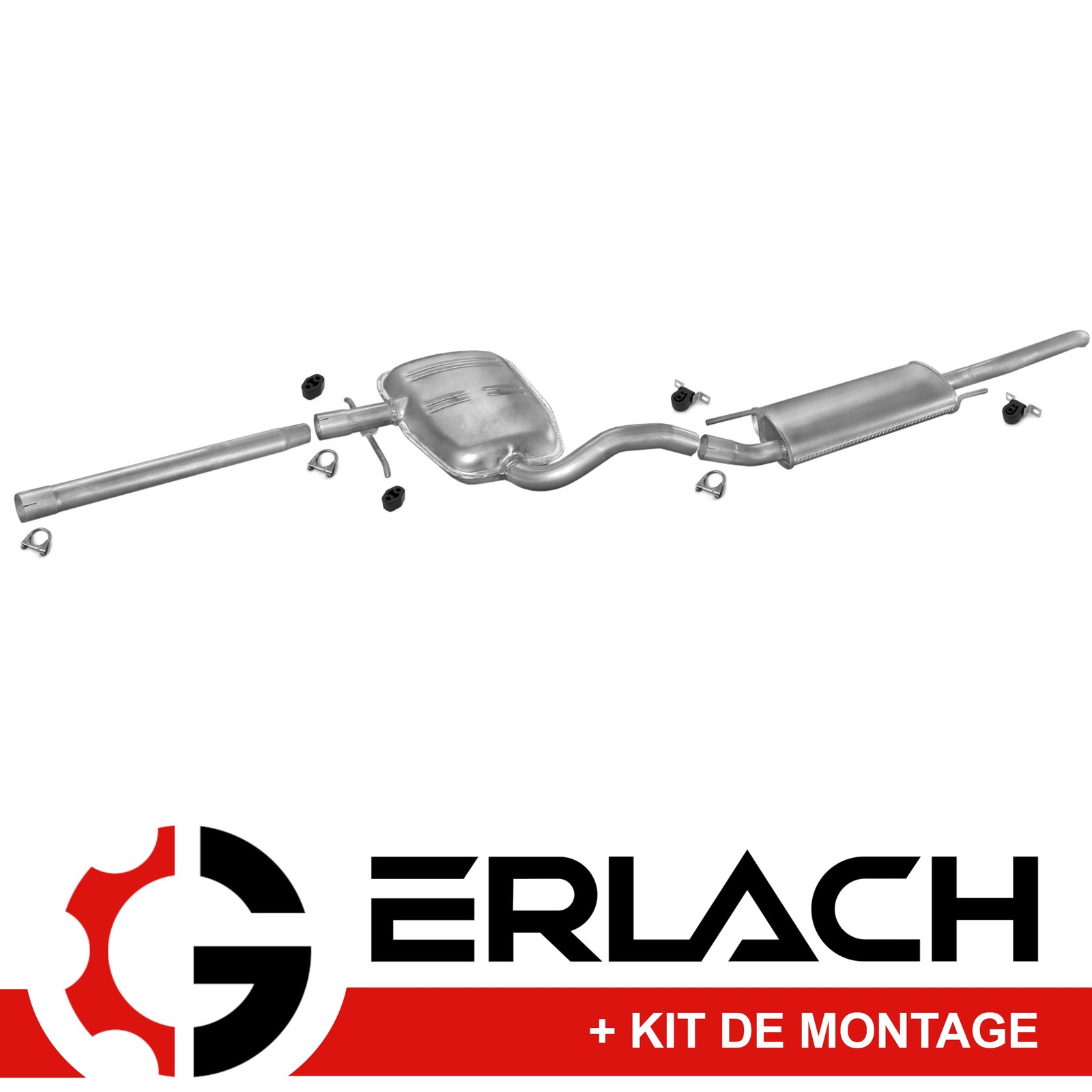 Echappement silencieux Vw Golf III Variant 1.6 reduction bruit et acier aluminé