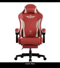 GTPLAYER Fabric Gaming Chair, Ergonomic Computer Chair with Footrest and Lumbar
