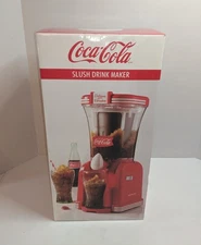 SEALED Nostalgia Coca-Cola 32-Ounce Retro Slush Frozen Drink Maker Party Machine