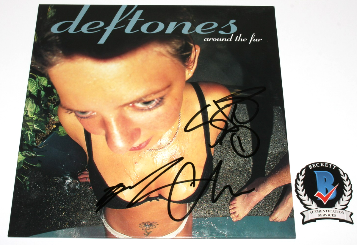 DEFTONES SIGNED 'AROUND THE FUR' VINYL RECORD ALBUM LP CHINO
